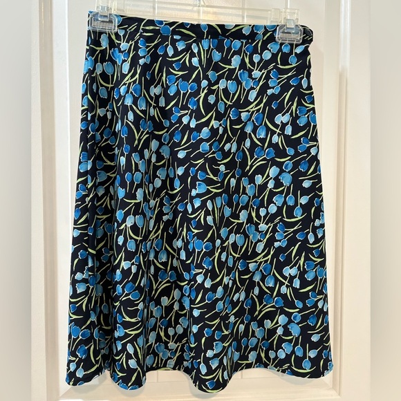 Dressbarn Tulip Floral Midi Skirt Size 6 Soft Girl Y2K Dainty Summer Spring - Picture 2 of 4